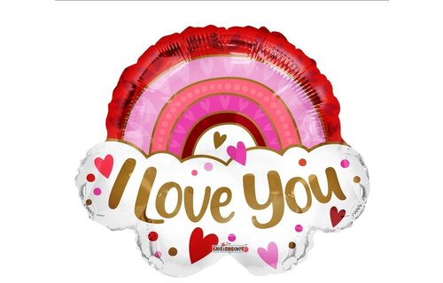 I Love You Cloud & Pink Rainbow - K28"