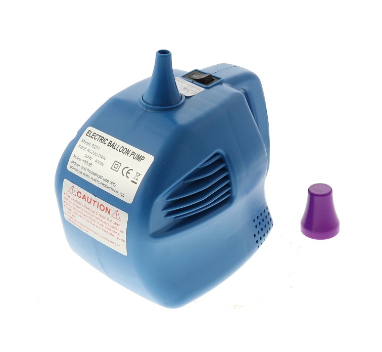 Pomp voor ballonnen electrisch - 1 Nozzle - Blue
