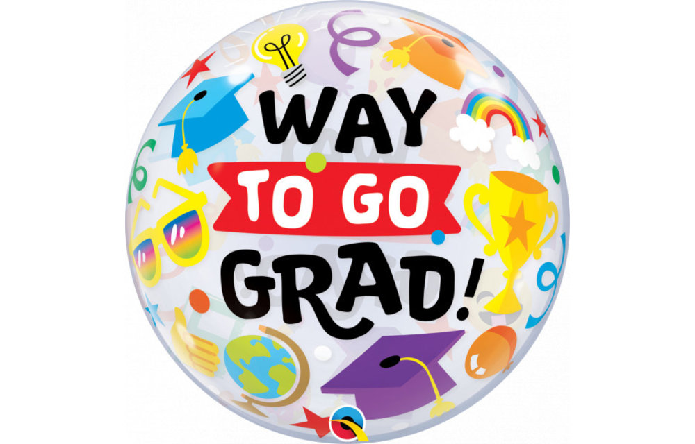 BUBBLE Way to Go Grad - 22 inch - Qualatex