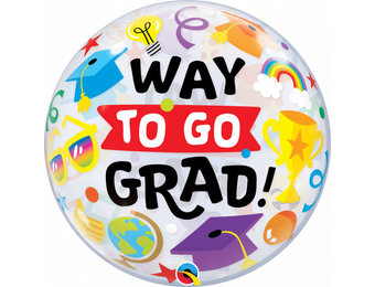 BUBBLE Way to Go Grad - 22"/56cm