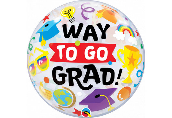 BUBBLE Way to Go Grad - 22"/56cm