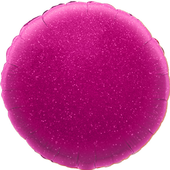 Round - Glittering Holographic Fuchsia - 18 inch - Oaktree