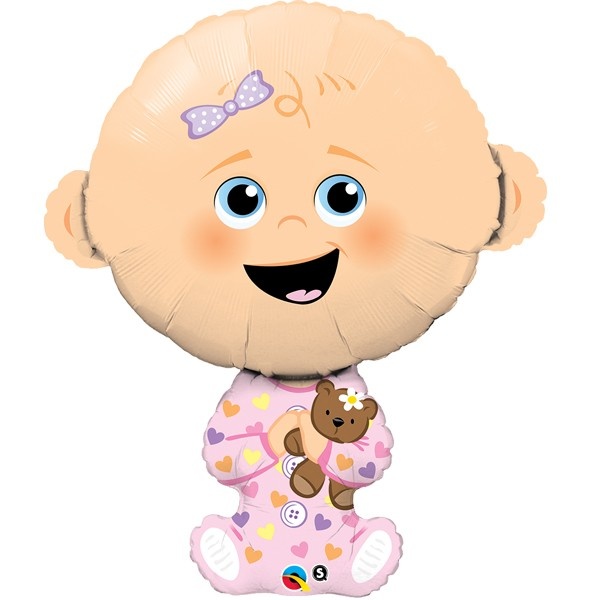 MICROFOIL - Baby Girl - 14 inch - Qualatex - VOL