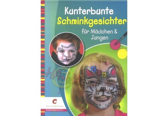 Kunterbunte Schminkgesichter fur Madchen&Jungen - SALE