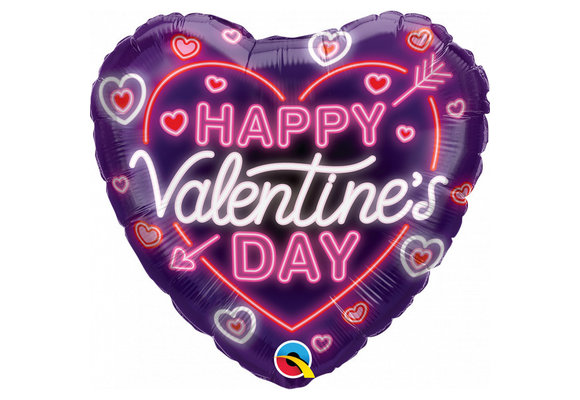 Heart - Valentine's Day - Neon Glow - 18 inch - Qualatex