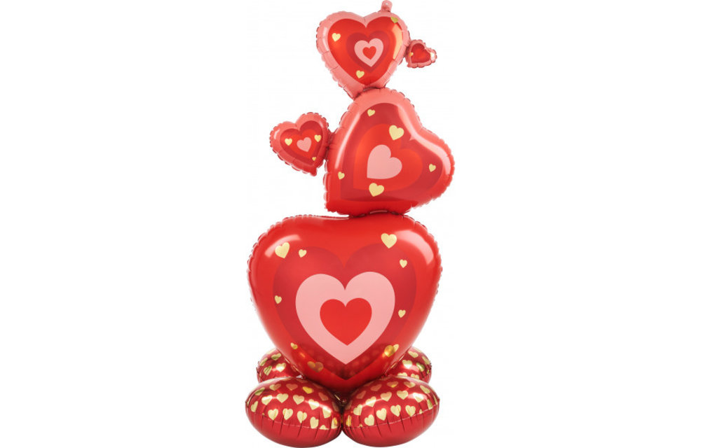 Airloonz - Stacking Hearts - 64x140cm - Anagram