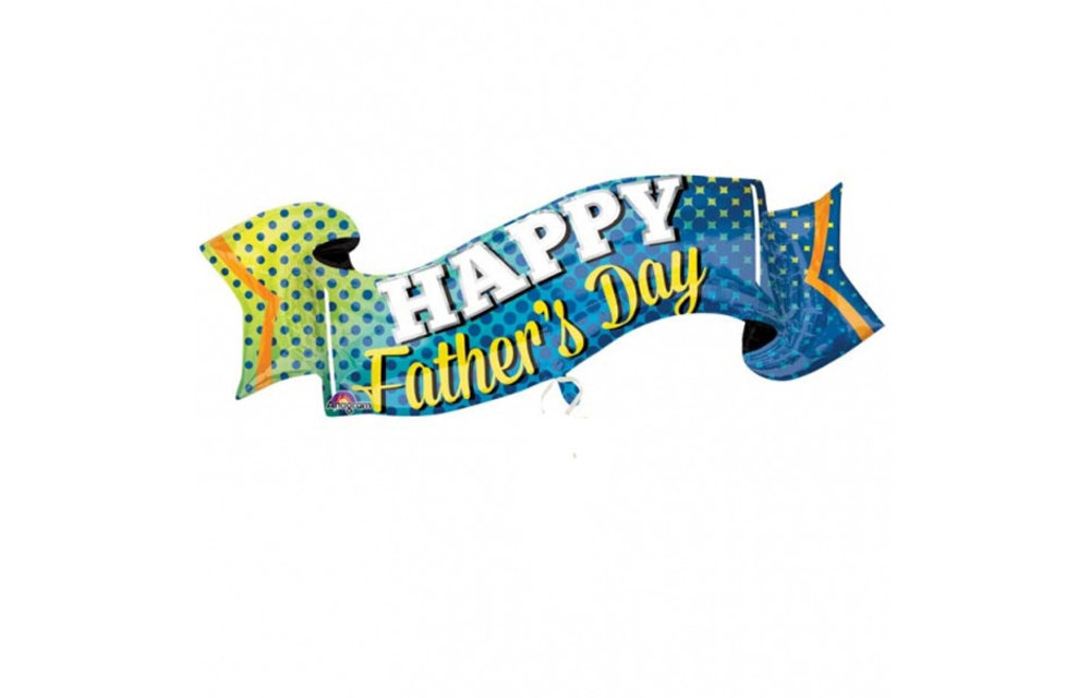 SALE > Happy Fathersday Banner - 101cm x 48cm - Anagram