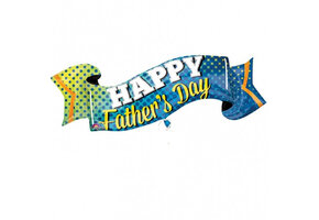 SALE > Happy Fathersday Banner - 101cm x 48cm - Anagram