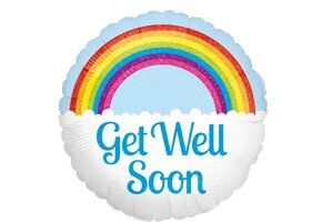 MICRO - Get Well Soon Rainbow - 9inch - Betallic - Airfilled