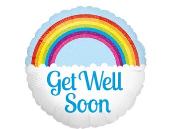 MICRO - Get Well Soon Rainbow - 9inch - Betallic - Airfilled