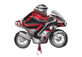 Motorcycle - Sport Silver/Red/Black - 24 inch-Street Treats