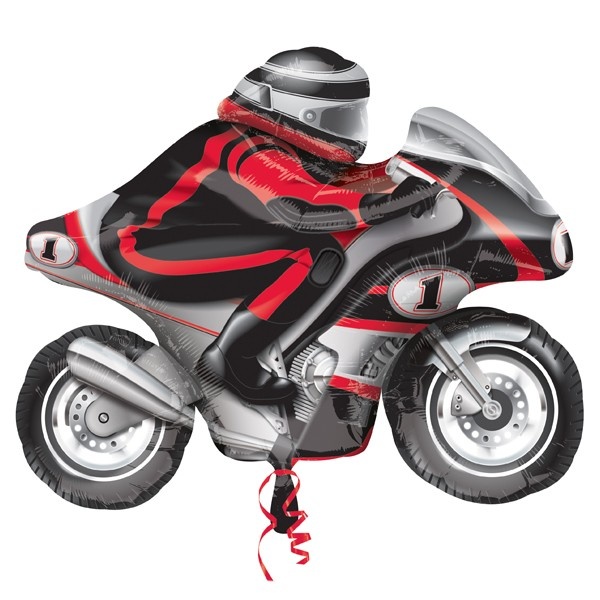 Motorcycle - Sport Silver/Red/Black - ST24"/61cm
