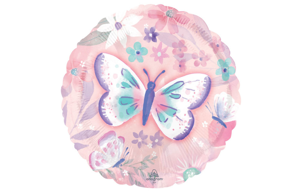 Butterfly - Flutter Pastel Pink - 17 inch - Anagram