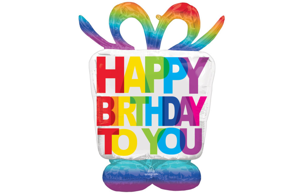 Airloonz - Birthday Present - 96cm x 127cm