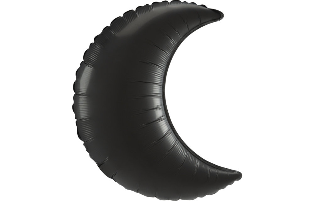 Crescent Moon - Satin Luxe Onyx Black - 35 inch - Anagram