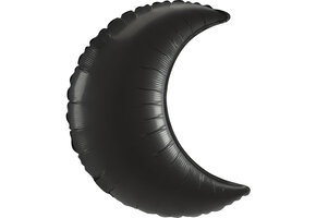 Crescent Moon - Satin Luxe Onyx Black - 35 inch - Anagram