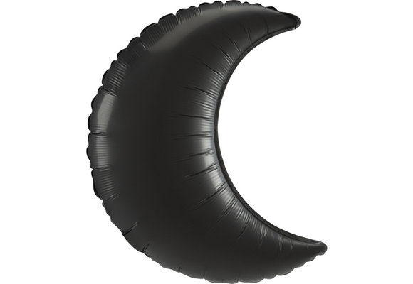 Crescent Moon - Satin Luxe Onyx Black - 35 inch - Anagram