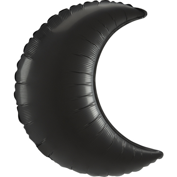 Crescent Moon - Satin Luxe Onyx Black - A35"/89 cm