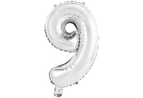 Cijfer Mini Silver - 9 - 34cm - Anagram