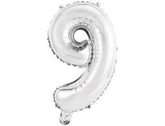 Cijfer Mini Silver - 9 - A34cm