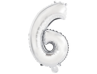 Cijfer Mini Silver - 6 - A34cm