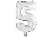Cijfer Mini Silver - 5 - A34cm