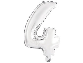 Cijfer Mini Silver - 4 - A34cm