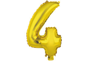 Cijfer Mini Gold - 4 - 34cm - Anagram