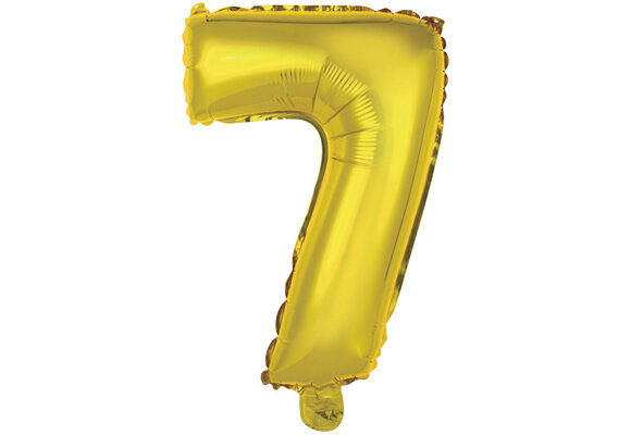 Cijfer Mini Gold - 7 - A34cm - zelfsluitend