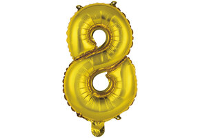 Cijfer Mini Gold - 8 - 34cm - Anagram