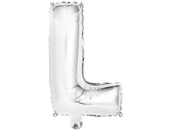 Letter Mini Silver - L - A34cm - zelfsluitend