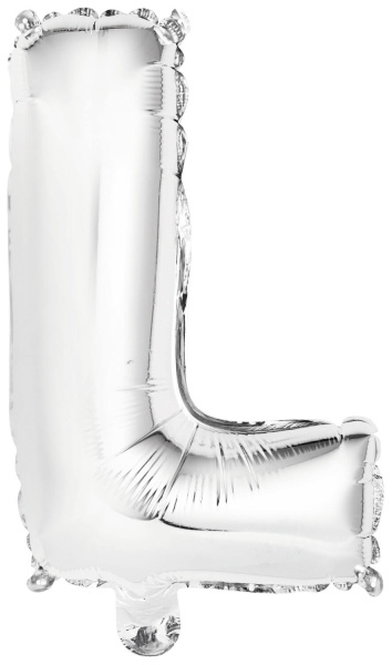Letter Mini Silver - L - A34cm - zelfsluitend