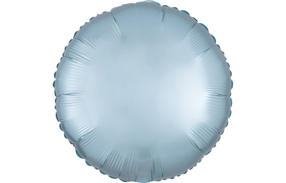 Round - Satin Luxe Pastel Blue - 18 inch - Anagram