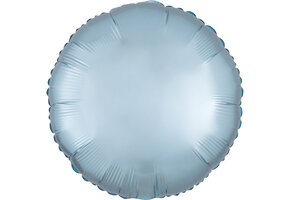 Round - Satin Luxe Pastel Blue - A18"/45cm