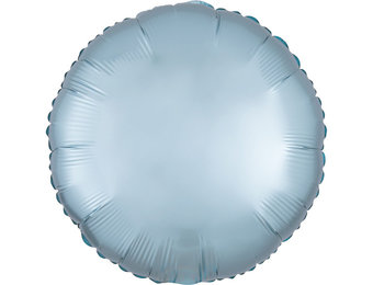 Round - Satin Luxe Pastel Blue - A18"/45cm