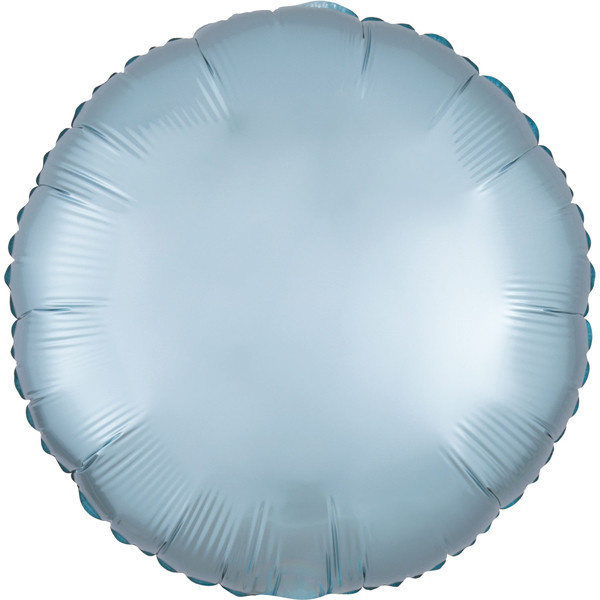 Round - Satin Luxe Pastel Blue - A18"/45cm