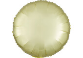 Round - Satin Luxe Pastel Yellow - 18 inch - Anagram