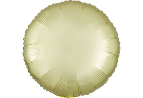 Round - Satin Luxe Pastel Yellow - A18"/45cm