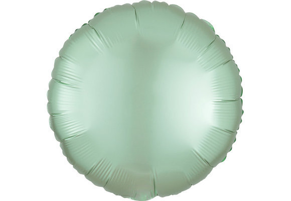 Round - Satin Luxe Mint Graan - A18"/45cm
