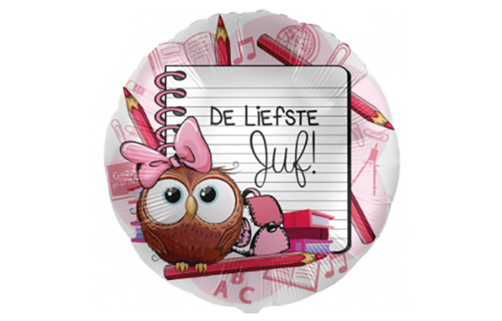 De Liefste Juf - 18"/45cm - 2 Pieces  ***