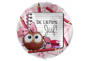 De Liefste Juf - 18"/45cm - 2 stuks ***