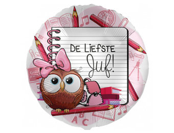 De Liefste Juf - 18"/45cm - 2 stuks ***