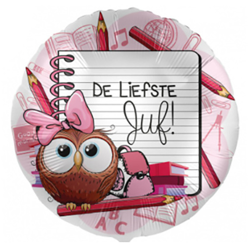 De Liefste Juf - 18"/45cm - 2 stuks ***