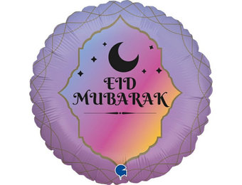 Eid Mubarak - Lila - GR18"/45 cm