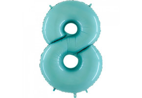 SALE > Cijfer Pastel Blue - 8 - HA24"/60cm