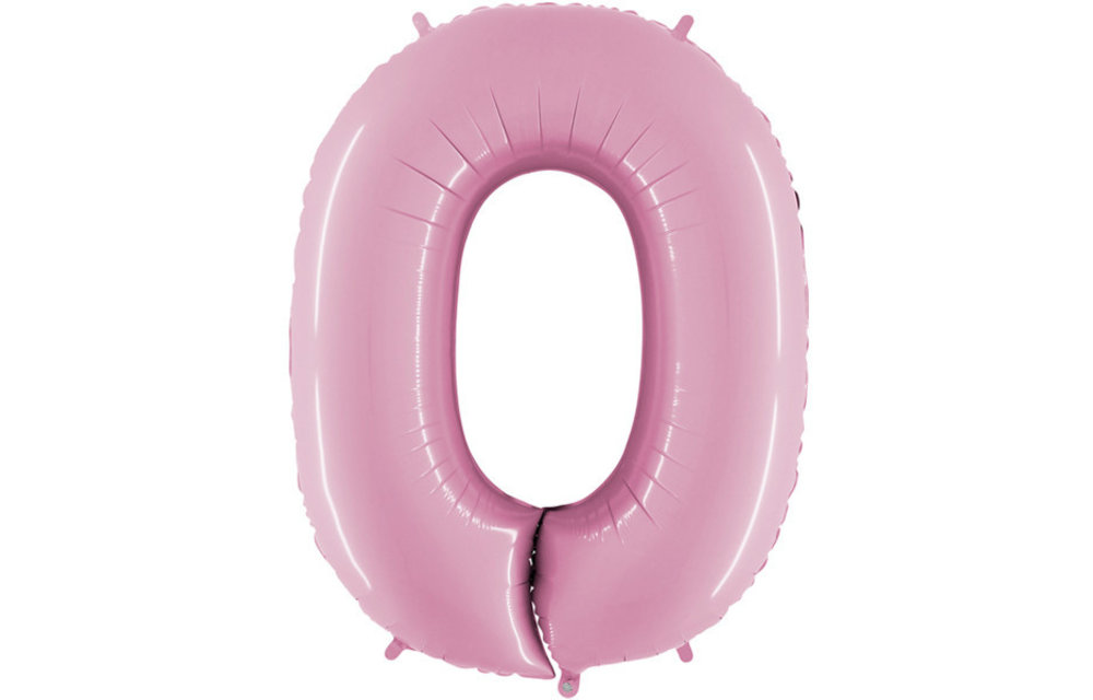 SALE > Cijfer Pastel Pink - 0 - 24 inch - 2 stuks