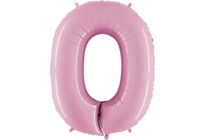 SALE > Cijfer Pastel Pink - 0 - 24 inch - 2 stuks