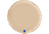 Round - Satin Cream - 18" - Grabo