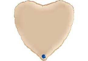 Heart - Satin Cream - 18 inch - Grabo