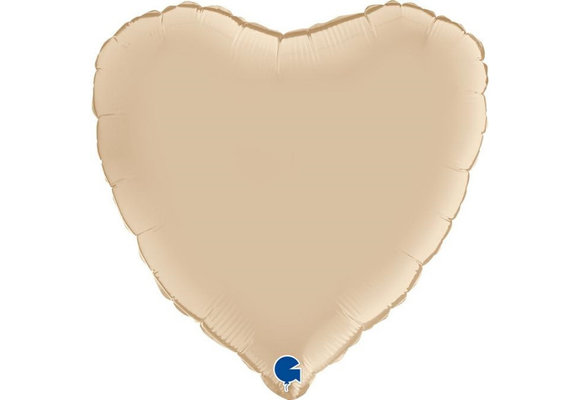 Heart - Satin Cream - 18 inch - Grabo